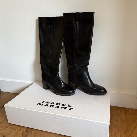 Isabel Marant boots seenia leather knee high 39 - Picture 1 of 1